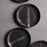 Service assiette noire mat