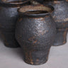 petit vase noir en grès