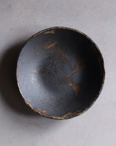 assiettes creuses noires mat